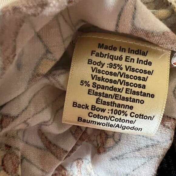 Anthropologie Cottagecore Off Shoulder Pineapple Bow Back Smocked Top Boho S - Picture 8 of 8